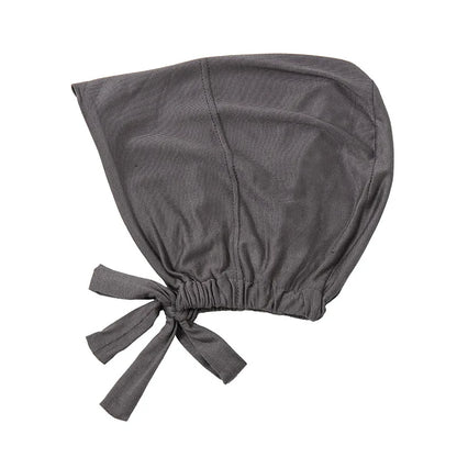 Muslimska Kvinnor Inner Hijab Mössor Stretch Justerbar Elastisk Bonnet Knytband Jersey Kvinnlig Huvudbonad Turbante Mujer