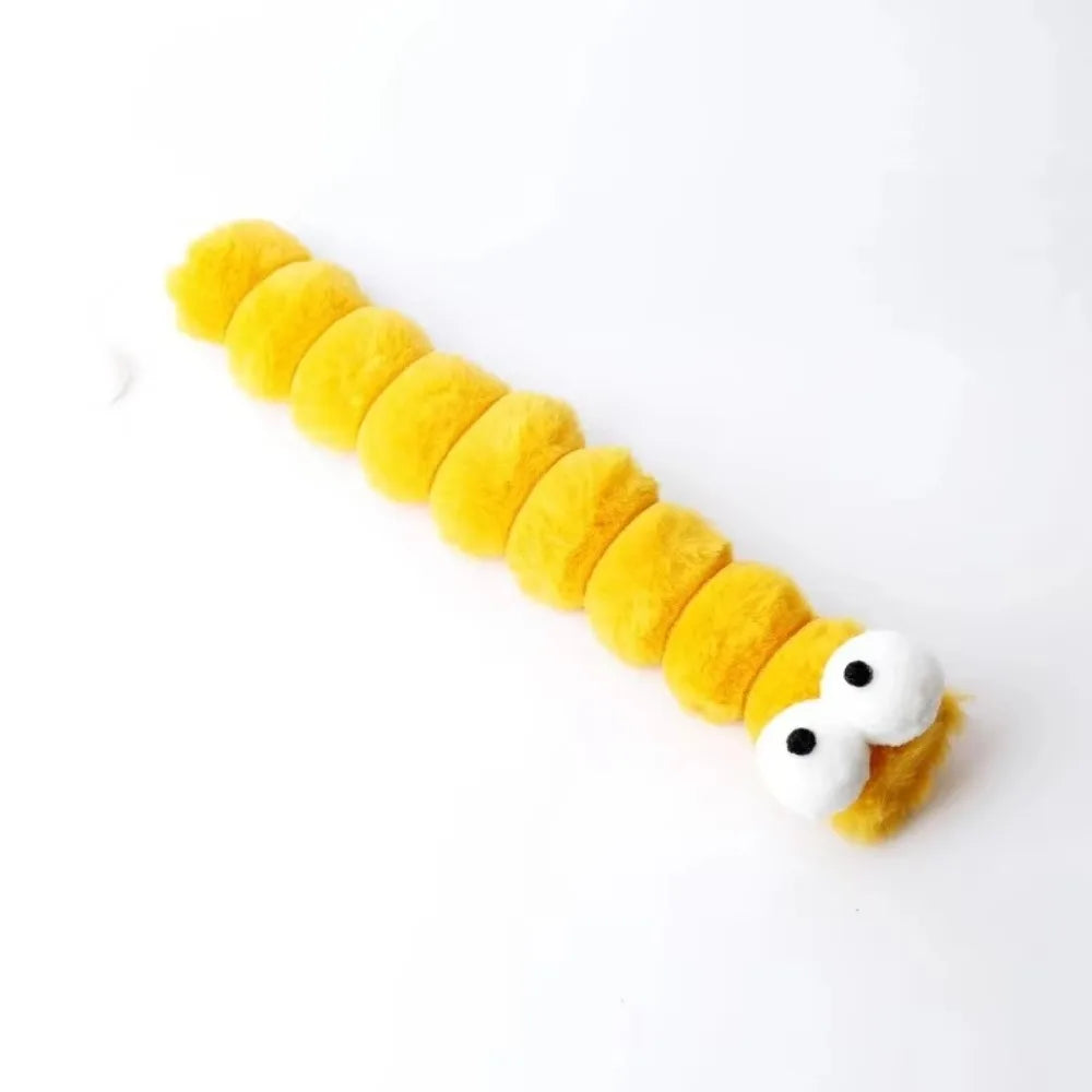 Caterpillar katttugg, bitsäker, tuggtålig kudde för katter, reptålig, mjuk och bekväm kattspark, självunderhållning