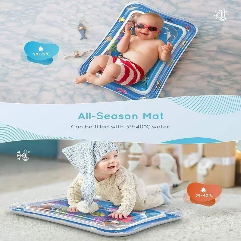 Baby Vattenlekmatta Uppblåsbar Kudde PVC Spädbarn Magetid Småbarn Vattenmatta för Barn Tidig Utbildning Utvecklande Aktivitetsleksaker