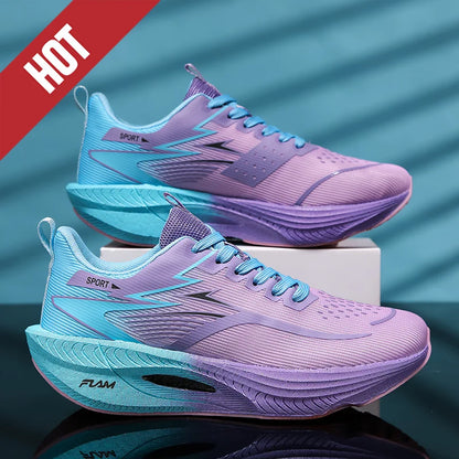 NYA Löparskor Carbon Board Marathon Herr Sport Andningsbara Lättvikt Dam Bekväma Atletiska Halkfria Sneakers Casual