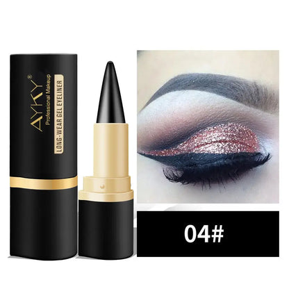 1 st svart vattentät eyelinerkräm långvarig lättanvänd eyelinergel matt snabbtorkande eyelinerpenna smink kosmetika