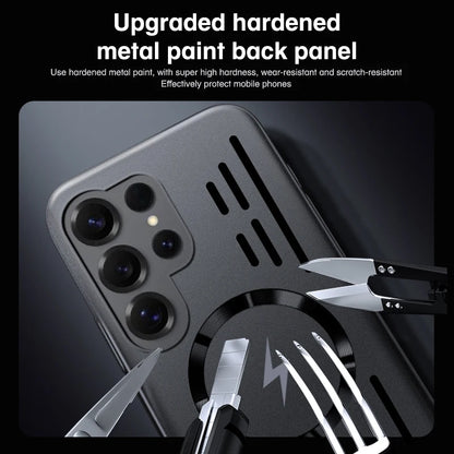 För Magsafe Magnetisk Trådlös Laddning Ultratunt Värmeavledande Telefonskal För Samsung S25 Ultra Edge S23 S22 S24 Ultra Plus