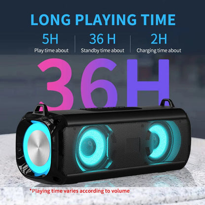 Bärbar subwoofer Caixa De Som Bluetooth-högtalare trådlös radio FM-ljudbox musik Bocina bas med lamppelare Blootooth Audio