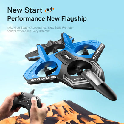 YP3 Glider RC Drönare Helikopter med Ljusflygande RC Hobby Jetplan 2.4G Stunt Fjärrkontroll Skum Jaktflygplan Leksaksdrönare