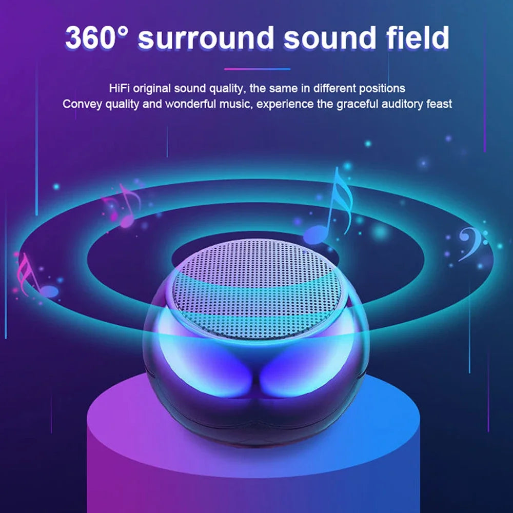 M3 Flash Trådlös Bluetooth-högtalare Bärbar Liten Stålpistolmetall Tung Subwoofer Utomhus Mini Bluetooth Liten Högtalare