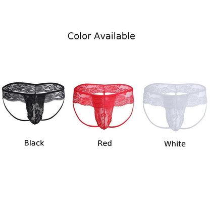 Herrunderkläder Transparenta Sissy S~3XL Stringtrosor Utbuktande Påse Bekväma G-string Gay Låg Midja Plusstorlek