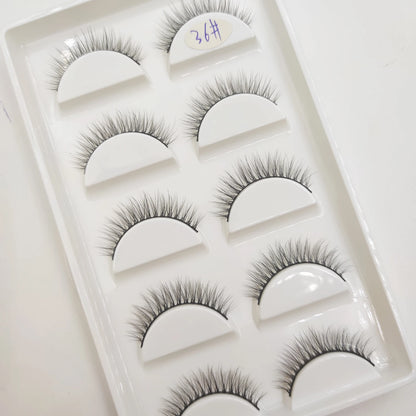 38 stilar 5 par ögonfransar naturliga 3D mink lösögonfransar smink lösögonfransar falska ögonfransar falska cils smink skönhetsverktyg grossist
