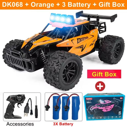 Oike RC-bil 1:16 modell med LED-lampor radio terrängstyrd klätterbil utomhusbilar driftrace leksaker pojkar presenter