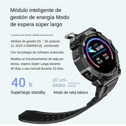 Ny Smartklocka Män Kvinnor Puls Blodtrycksmätare Bluetooth Smartklocka Fitness Tracker Sportklocka För Android iOS