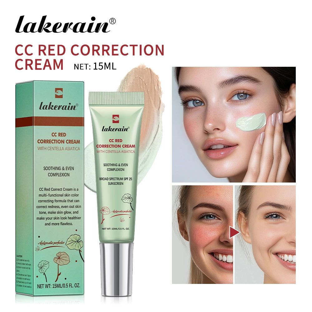 Återfuktande Korrigerande CC-kräm Vattentät Anti-svett Makeup Före Concealer Varaktig Kvinnors Makeup Skydda Huden Erborian Make