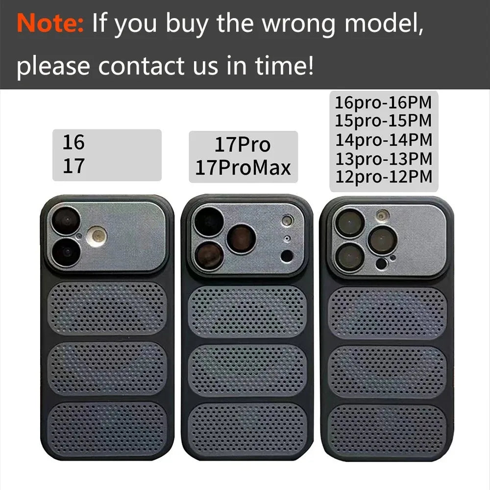 Värmeavledande magnetiskt telefonskal för iPhone 17 Pro Max Air 13 12 14 15 16 Plus för Magsafe original kameraskyddsfodral