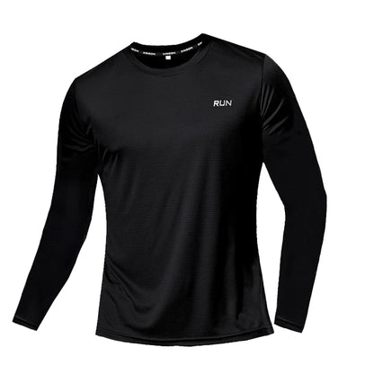 Sommar Issilk Långärmad T-shirt Herr 2023 Ny Snabbtorkande Andningsbar Luftkonditionering Utomhus Solskydd Löpning Ytterkläder