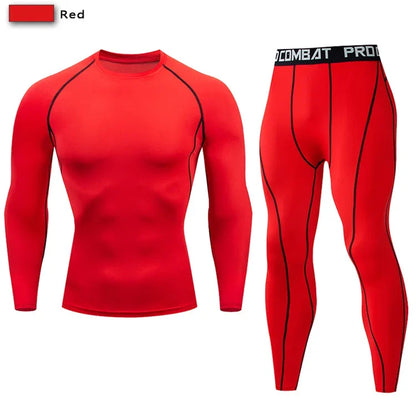 2 st. herr kompressions sportkläder elastiska träningsset yoga träningskläder jogging fitnesskläder träningsoverall byxor sport