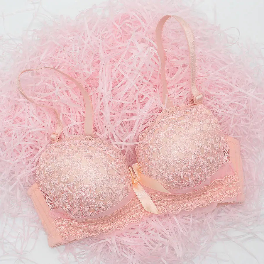 Kvinnor Bygellösa Sexiga Bh-Set Låg Midja Trosor Utan Bygel Bralette Underkläder Set Mjuka BH:ar Dammode Underkläder Stora Storlekar Set
