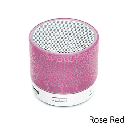 Trådlös Bluetooth-högtalare Mini PC-högtalare Crack LED SD-kort USB Subwoofer Bärbar musikljudkolumn för stationär dator