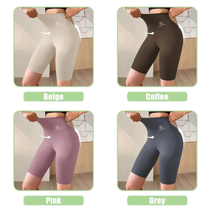 M-XL Damshorts Sport Shorts För Damer Nya Cykling Jogging Fitness Hög Midja Push Up Gymshorts Leggings Yogakläder