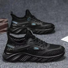 2026 Men's Sports Shoes Breathable Air Mesh Casual Style Summer Shoes PVC Outsole Round Toe Low Cut Comfortable Running Shoes