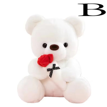 25 cm kawaii alla hjärtans dag-present nallebjörnar gosedjur rosbjörn docka alla hjärtans dag-present till flickvän