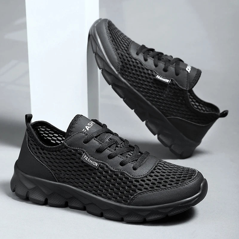Sommar Herr Sneakers Högkvalitativa Andningsbara Fritidsskor Utomhus Halkfria Herrsportskor Lätt Mode Tennisskor