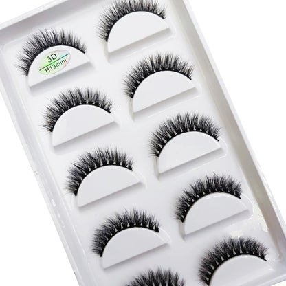 38 stilar 5 par ögonfransar naturliga 3D mink lösögonfransar smink lösögonfransar falska ögonfransar falska cils smink skönhetsverktyg grossist