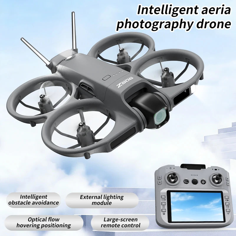 Z906 Drönare 4K HD Dubbelkamera GPS WiFi FPV Borstlös Motor Optiskt Flöde Hopfällbar Hinderundvikande RC Quadcopter