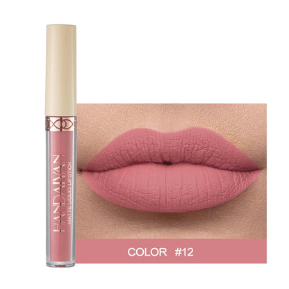 Vattenfast Nude Matt Flytande Läppstift Non-stick Cup Lip Toning Makeup Matte Red Lip Gloss Kosmetika Långvariga Läppstift Makeup