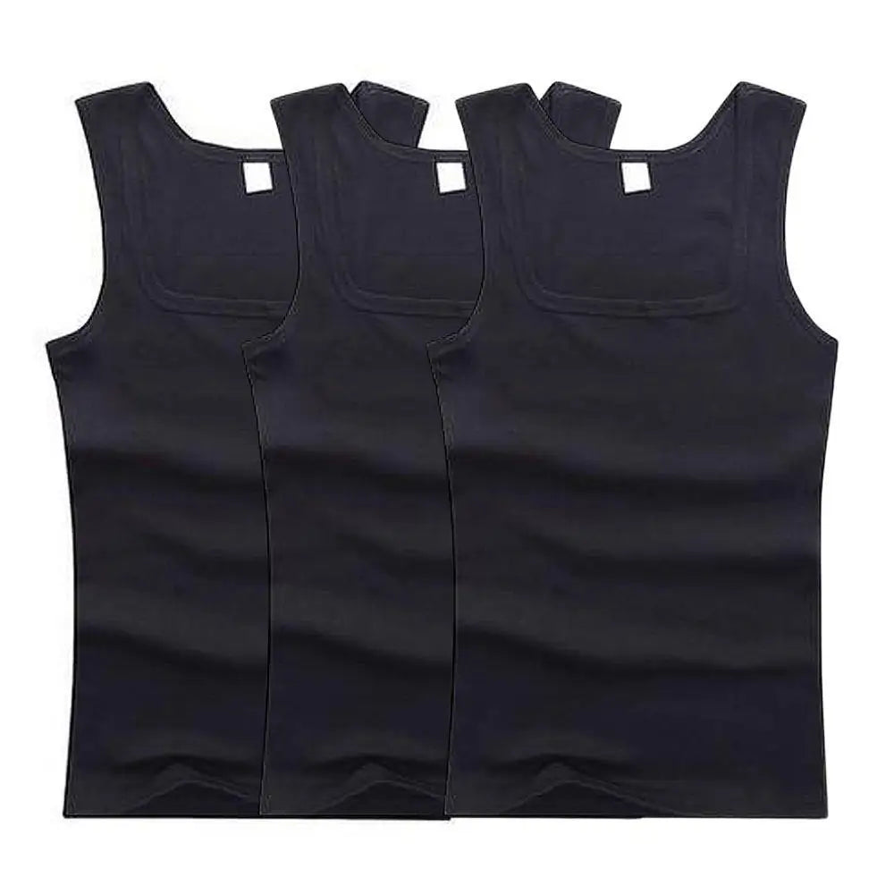 Heta herrlinnen fitnessväst grundläggande elastisk ärmlös t-shirt bomull bodybuilding herrkläder 3 st/set gymkläder herr