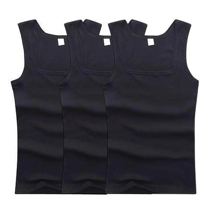 Heta herrlinnen fitnessväst grundläggande elastisk ärmlös t-shirt bomull bodybuilding herrkläder 3 st/set gymkläder herr