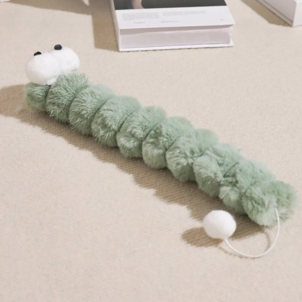 Caterpillar katttugg, bitsäker, tuggtålig kudde för katter, reptålig, mjuk och bekväm kattspark, självunderhållning
