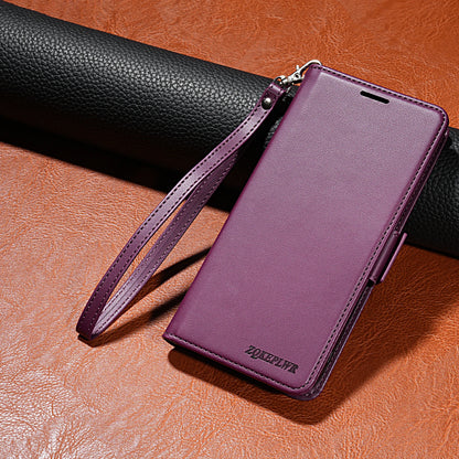 Plånbok med korthållare Magnetiskt fällbart läderfodral för Samsung Galaxy S25 Edge S24 FE S23 Plus S22 Ultra S21 S21 Korthållare