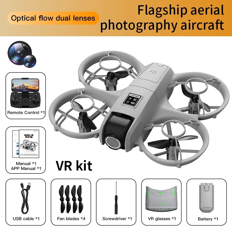 X228 GPS VR-drönare, 8K HD-kamera, flygande quadcopter, fjärrstyrd undvikning, ultralång batteritid