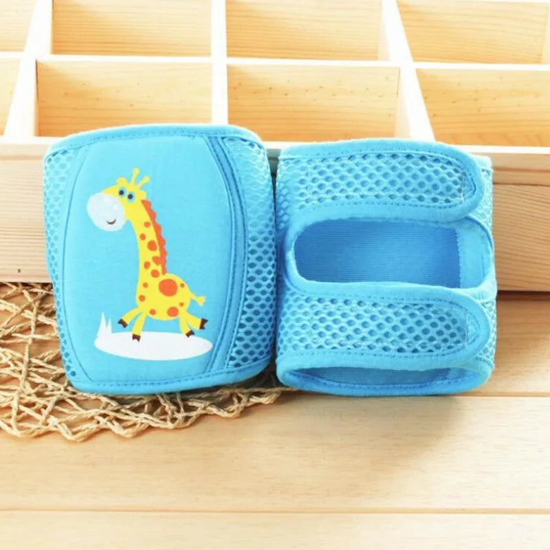 Babytillbehör Knäskydd Säkerhet Flicka Pojke Barn Småbarn Krypskydd Halkskydd Spädbarnsdamask Justerbar Knäskål Kanin Giraff