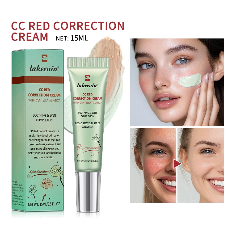 Återfuktande Korrigerande CC-kräm Vattentät Anti-svett Makeup Före Concealer Varaktig Kvinnors Makeup Skydda Huden Erborian Make