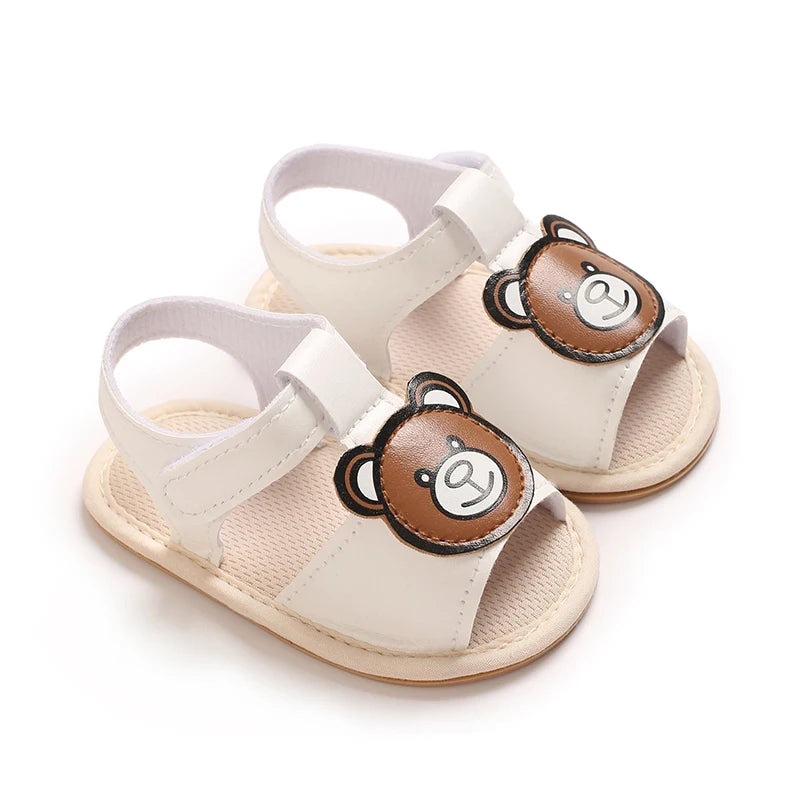 Sommar Nyfödda Babyskor Halkfria Mjuksula Casual Mode Dop Tecknade Sandaler 0-12 Månader