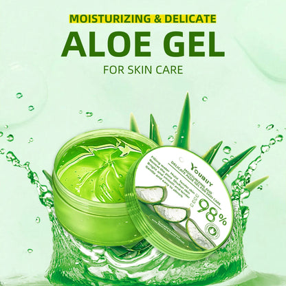 Youbuy Aloe Gel Gel Återfuktande Ansiktsuppljusande Hudvårdsprodukt