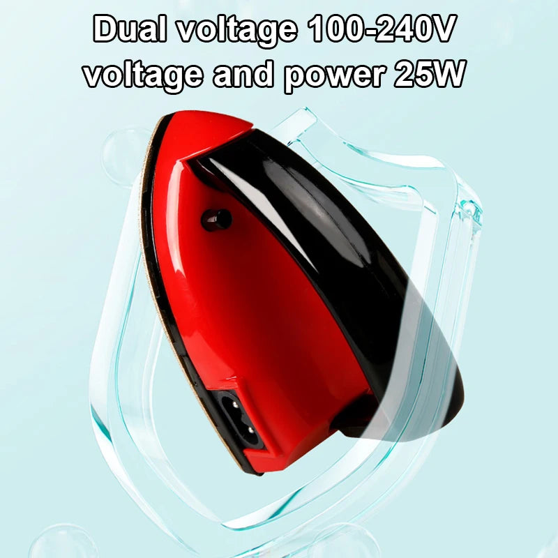 MINI Bärbar Hopfällbar Elektrisk Strykjärn Kläder Resebasplatta Handhållen Klädsömnad Tyg Rese Torr Strykmaskin 100-240V