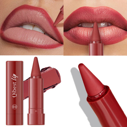 Twist Up Lip Liner Läppstiftpenna Multifunktionell Puder Rouge Sammetsmatt Vattentät Läppkontur Non-stick Kopp Lip Rouge Makeup