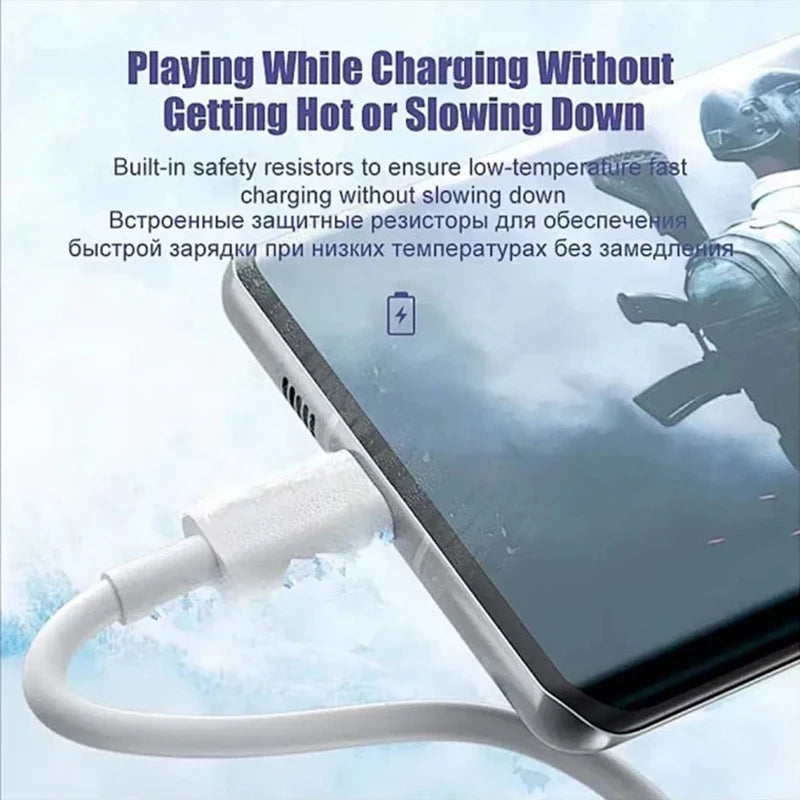 QCMAX 1-3 st 10A 100W Typ C Supersnabb Laddningskabel Datakabel För Huawei OPPO vivo iQoo Snabbladdning USB C Kablar