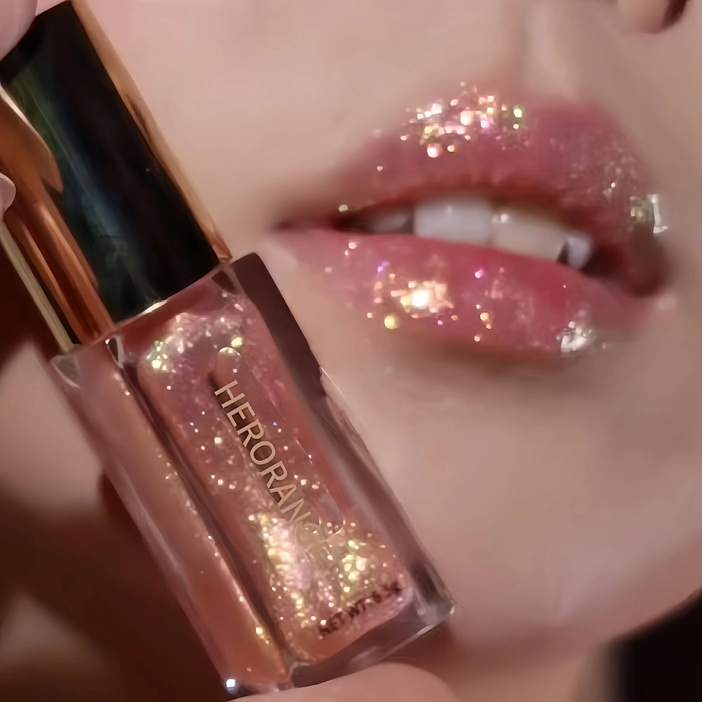 Herorange Star Shine Glitter Lip Gloss Shimmer Fine Glitter Långvarig Återfuktande Icke-klibbig Glansig Läppmakeup