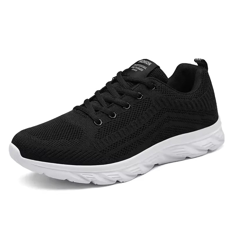Sport Herr Löpning Joggingskor Casual Sneakers Utomhus Snörning Andningsbara Mesh Lätta Tennis Utomhus Promenader Storlek 39-46