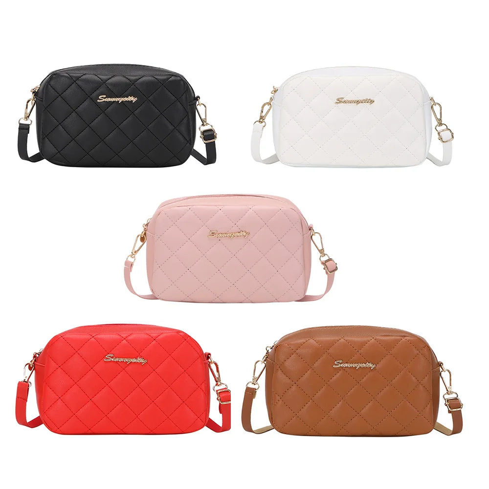 2024 Tofs Liten Messengerväska För Dam Trend Lingge Broderi Kamera Kvinnlig Axelväska Mode Kedja Dam Crossbody Väskor