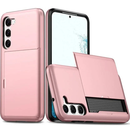 Fodral för Samsung Galaxy S26 S25 S24 S23 S22 Ultra Plus FE A57 A37 A56 A36 Korthållare Stötsäkert Plånboksfodral