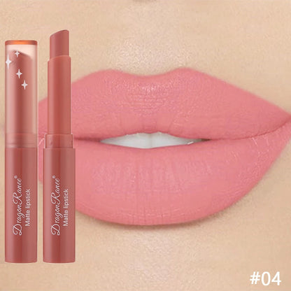 Nude Matte Läppstift Vattentäta Nude Rosa Läppstift Bleknar Inte Sexiga Röda Sammets Läppstift för Kvinnor Makeup Hållbar Läppkosmetika