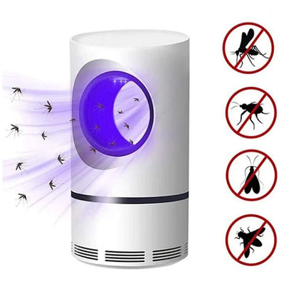 1 st elektrisk fluga insektsdödare LED-ljusfälla kontrolllampa små skadedjur med USB-strömförsörjning och adapter