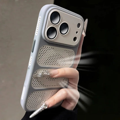 Värmeavledande magnetiskt telefonskal för iPhone 17 Pro Max Air 13 12 14 15 16 Plus för Magsafe original kameraskyddsfodral