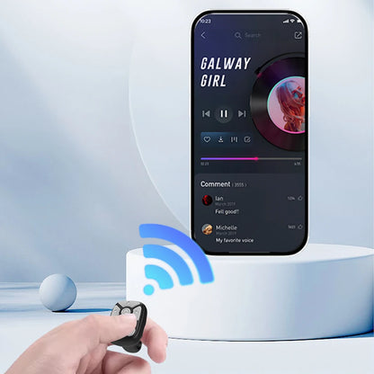 Bluetooth-fjärrkontroll Scrollande ringfinger för TikTok-fjärrkontroll Mobiltelefon Videofjärrkontroll Selfie-pinne Kamerakontroll